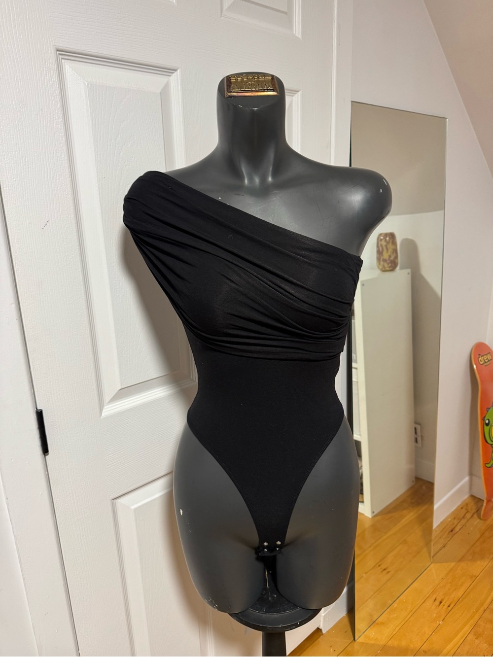 Black One-Shoulder bodysuit